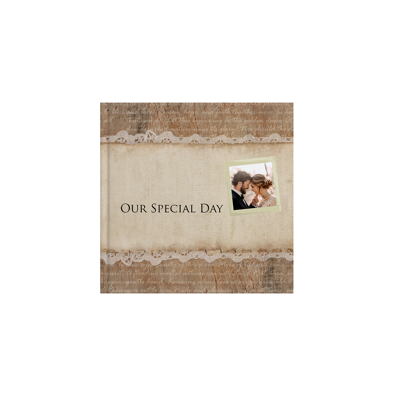 Wedding Rustic 20cm x 20cm Square Photobook